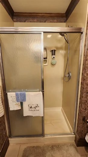 A walk-in shower that turns everyday routines into a spa moment 🤍🚿 #bathremodel #workinghard #showertime🚿 | Mirta Services