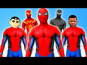 FRANKLIN & SHINCHAN Adopted By SPIDERMAN in GTA 5... | GTA V GAMEPLAY | Team4SHOOTER (GTA 5 MODS)