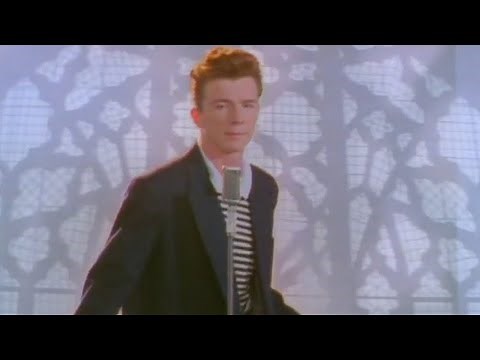 I just got rick rolled by an AD...