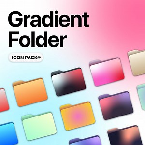 Gradient Folder Icon Pack® for Macos and Windows (digital Download) | 124 Gradient Icons - Etsy