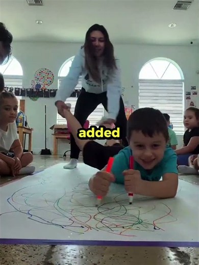 She Created Beautiful Art With Her Students 🥹