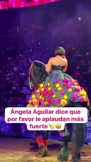 Angela gets angry because they don't applaud her #angelaaguilar #virals #viralvideo #reels