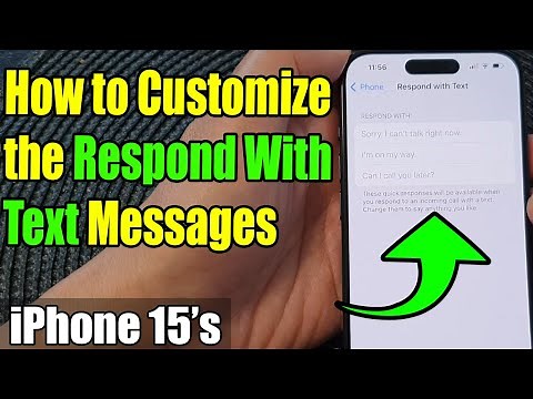 iPhone 15/15 Pro Max: How to Customize the Respond With Text Messages