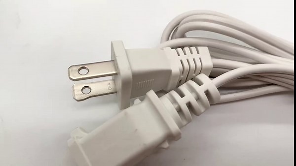 10 FT Extension Cord, 2 Prong Power Cord Cable, Small Short 18 AWG Power Cable, US Male Female White Extension Cords for Nema 1-15P to 1-15R, Used for Indoor,Home,Office,Lights