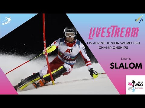 LIVE: FIS Alpine Junior World Ski Championships 2023 St. Anton - Men's Slalom