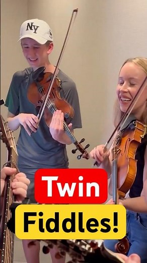 Twin Fiddles with Bronwyn Keith-Hynes!! #jacquesfiddle #bluegrass #fiddle #ibma2025 #fiddletune