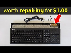 How to repair a computer keyboard by replacing the controller board – ASUS PR1101U