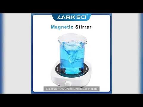 Mini Stir Plate Magnetic Lab Stirrer with 2 Stir Bars, Magnetic Mixer 2000ml Adjustbable Speed 200-2