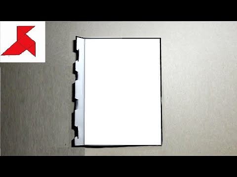 How to make a DIY NOTEBOOK out of A4 paper