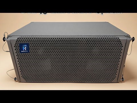 Haozhiseng Audio HA210P Dual 10 Inch Active Line Array PA Speaker System #SoundCheck #soundsystem