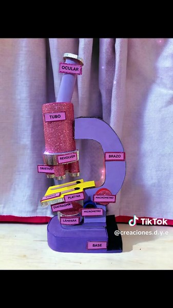 Microscopio de Cartón para Feria Escolar