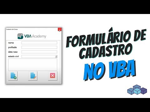 Criar formulário de Cadastro Completo | VBA