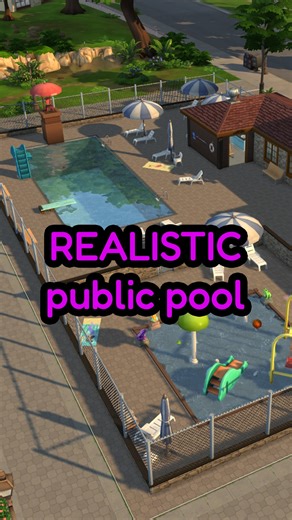 Super realistic no CC Sims 4 pool build! GALLERY ID: zefrineTTV | Zefrine