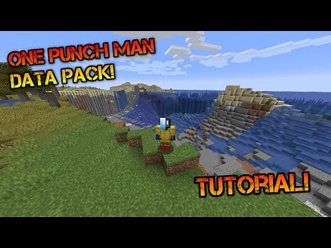 Minecraft Tutorial! One Punch Man Datapack!