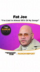 84K views · 1.9K reactions |  #RumorReport w/ @theivyrivera : #FatJoe speaks out on the validity of his raps and shares he lied in 95% of his songs ! Tap in  | Breakfast Club | Facebook