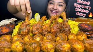 1.5M views · 45K reactions | SPICY EGG CURRY讀SPICY CHICKEN GHEE ROAST WITH BENGALI KHICHDI , TANDOORI FISH FRY AND BEGUN BHAJA | MaddyEats | Facebook