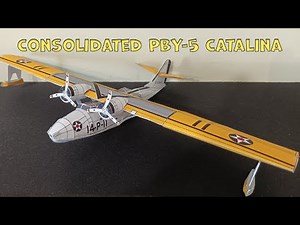 Aircraft Model Consolidated PBY-5 Catalina | Paper PBY-5 | Paper Airplane Model Сatalina | DIY Paper