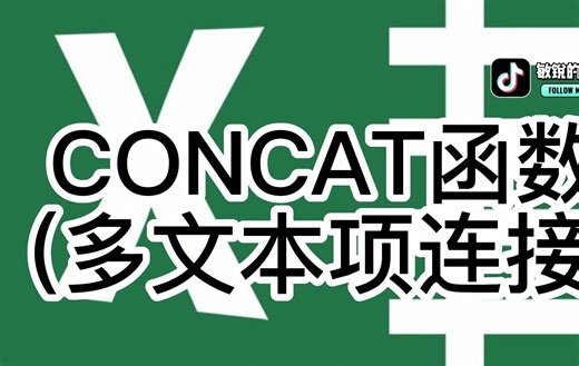 CONCAT函数(多文本项连接)