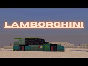 Minecraft: How to build a Sportscar in Minecraft (Lamborghini Aventador) Minecraft Sportcar Tutorial