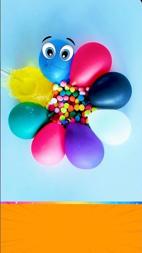 Popping and splashing Colorful Balloons with water ASMR #asmr #nonsense #satisfying #oddlysatisfying