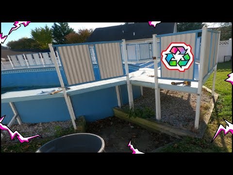 Large Pool Demolition & Recycling ALUMINUM MONEY Junk Removal Scrap Metal BALTIMORE 💦🤑