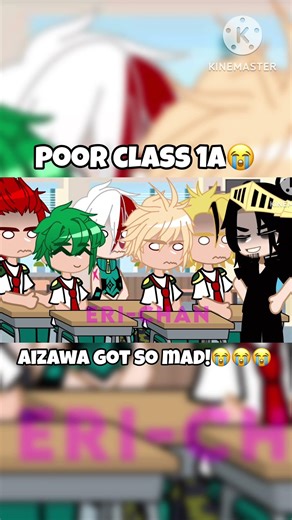 Aizawa got so mad! #gacha #mhacommunity #animegames #gachaclub #deku #myheroacademia