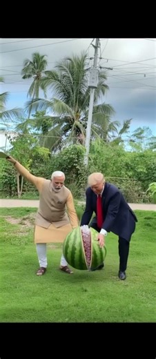 Modi and Trump’s Watermelon Surprise: A Hilarious Parody#Modi #Trump #Parody #FunnyVideo #ai