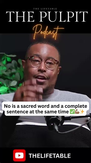 Even Jesus walked away sometimes. No is a sacred word and a complete sentence. #pulpitpodcast