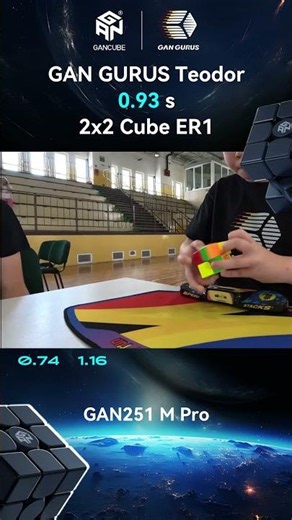 GANCUBE - 2x2 Average ER 0.93s | Teodor Zajder
