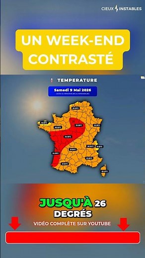 Here Are the Upcoming Temperatures in France for Next Week ⚠️ #shorts