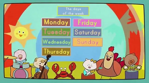 【全球精品早教】英语每周七天儿歌 （Days of the Week Song The Singing Walrus）