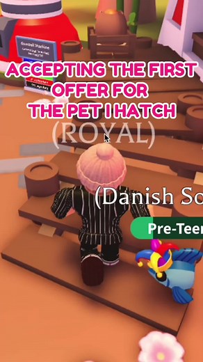 Accepting the first offer for the pet I hatch, part 4! // Previous Part ➡️ @Royal // #roblox #adoptme