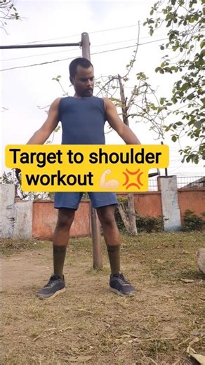 target 😎to shoulder💪🏻 workout 💢#shorts #reels #trending