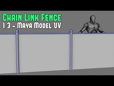 Beginner’s Tutorial to Creating Chain Link Fence Part 1/3 - Modeling/UVing in Maya