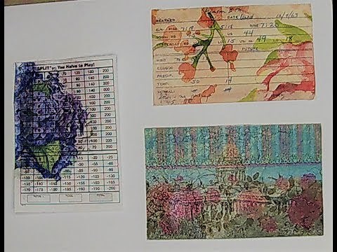 Using Napkins in Junk Journals Series Part 1 (Decoupaging game cards)