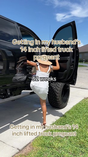 Pregnancy Journey: Getting In & Out Of A Lifted Truck