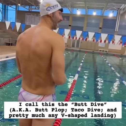 Swim With Milo on Instagram: "Backstroke starts with master teacher, @samcoachswim ! @swimctse head coach, Sam Hoekstra, demonstrates and explains the backstroke start, and how to get your feet up and out of the water using the “butt dive!” @usaswimmingnextgen @pns_swimming @pnswimhighlights #swimming #backstroke #backstrokestart #swimclinic"