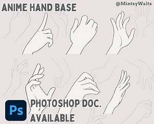 Anime Hand Base, Procreate Hand Stamps, 21 Hand Poses, Hand Stamps, Hand Reference, Hand Poses for Art, Procreate, Hand Base for Drawing, - Etsy
