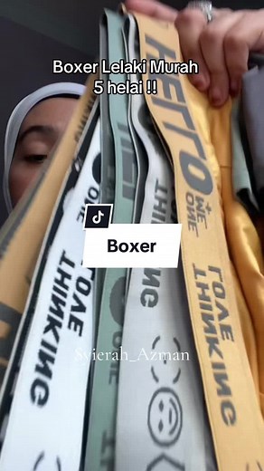Replying to @@Wan hokage 7 weh cek beg kuning korang dapat harga berapa🙈 #boxer #boxerlelaki #boxerlelakiviral #boxersoftiktok #boxer5pcs