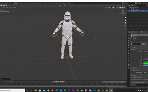 使用Frosty软件提取星球大战模型导入Blender