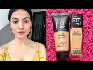 Maybelline Fit Me vs. Fit me! Natural Buff vs. Natural Beige for Indian/Medium/Olive Skin Tone