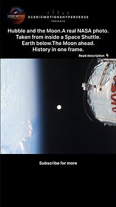 Hubble and the Moon 🌕 | A Real NASA Photo Taken From Space