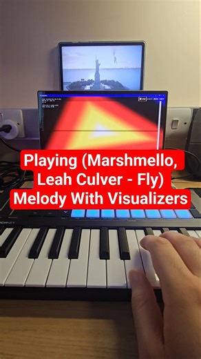 Playing (Marshmello, Leah Culver - Fly) Melody With Visualizers