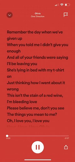 Olivia - One Direction Song Filter