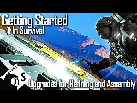 Refiners, Assemblers & Upgrades - Getting Started in Survival #7 (Space Engineers tutorial)