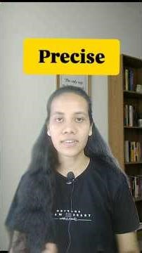 precise means what ? #learnenglish #englishspeakingpractice #englishspeech #englishvocabulary