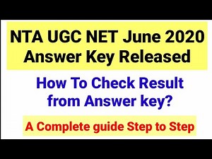 NTA UGC NET official Answer key 2021 Released|How to check result of ugc net|How to check Answer key