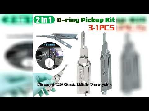 SS001 Stainless Steel Key Decoder 2 In 1 Precision Hook & Pick Set Lock Decoder O-ring Pickup Kit Ma