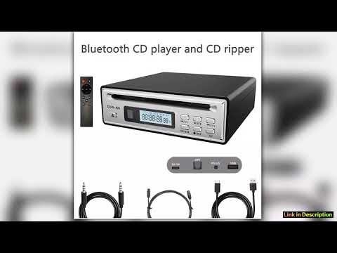 HiFi CD Ripper DualMode Bluetooth CD Player USB Player Optical AUX Output with Remote Control Impro