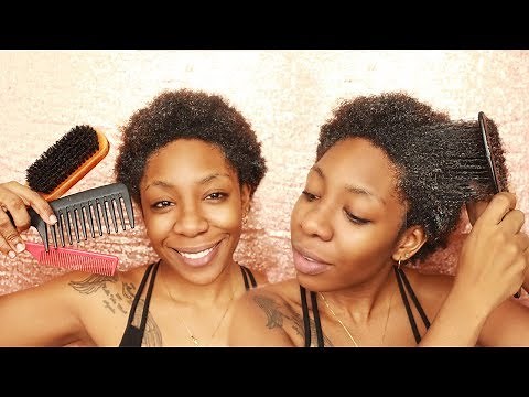 Detangling Short 4C Natural Hair (Type 4 TWA) + TubShroom Chrome Edition